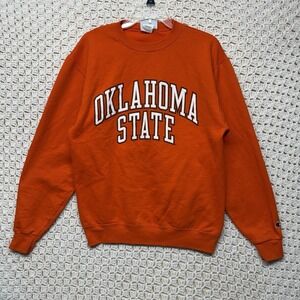Oklahoma State Cowboys Champion Sweatshirt Adult Mens Size M Orange Crewneck
